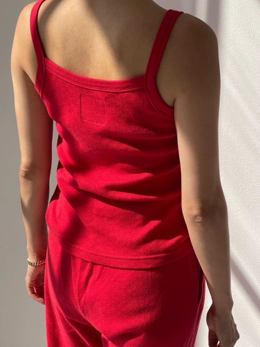 Le Bon Shoppe POINTELLE EVE CAMI- RED APPLE Size Small - Picture 2 of 7